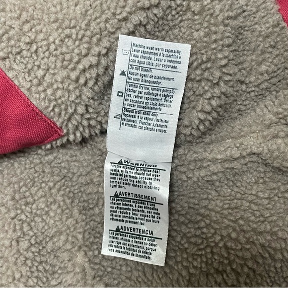 Carhartt Sherpa Lined Duck Canvas Mock Neck Vest Jacket Sz Med Crab Apple WV001 - Picture 10 of 12